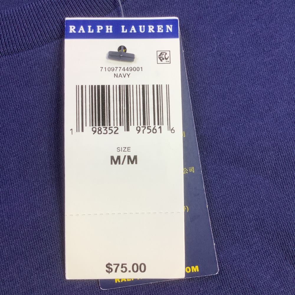 Polo Ralph Lauren Los Angeles Big Pony T-Shirt Navy Blue Classic Fit Size M NWT - Picture 5 of 13